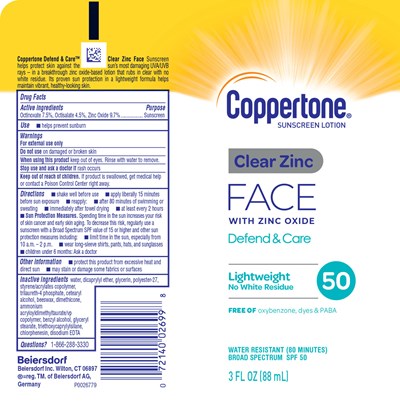 D&amp;c Clear Zinc Face (D C Clear Zinc Face Spf50 3oz P0026779)